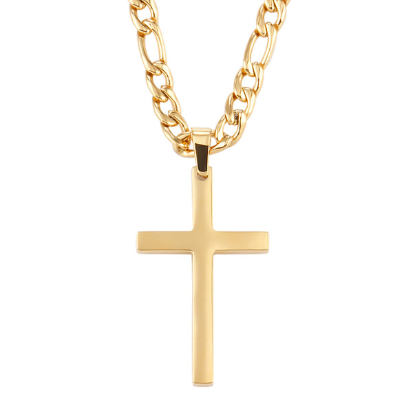 Figaro Chain with Cross Pendant