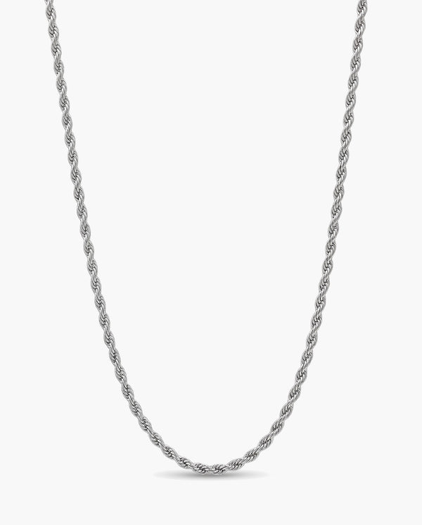Marco Maveri Braided Titanium Steel Chain, Silver