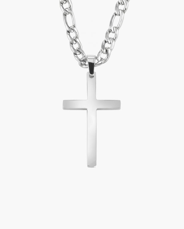 Marco Maveri Figaro Chain with Cross Pendant, Silver