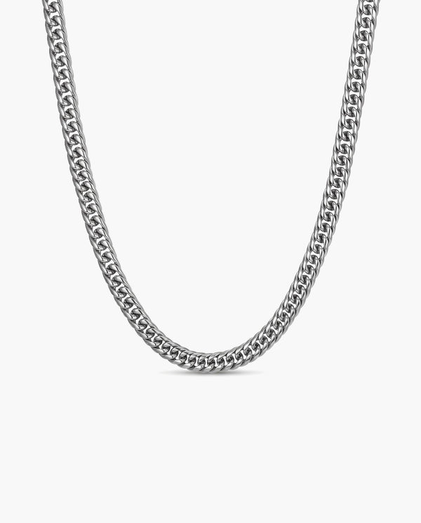 Marco Maveri Franco Link Chain Necklace, Silver, 6 mm wide