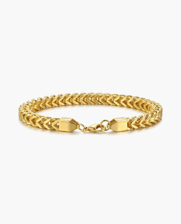 Marco Maveri Wheat Link Bracelet in Stainless Steel, Gold