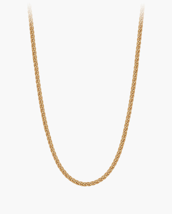 Marco Maveri Wheat Link Chain in Titanium Steel, Gold