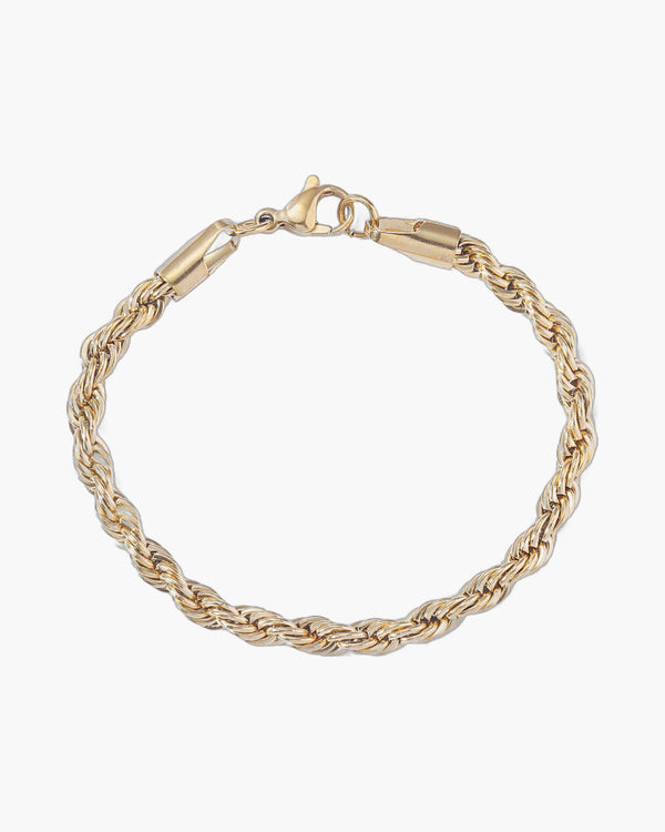 Rope Chain Bracelet in Stainless Steel view 7
