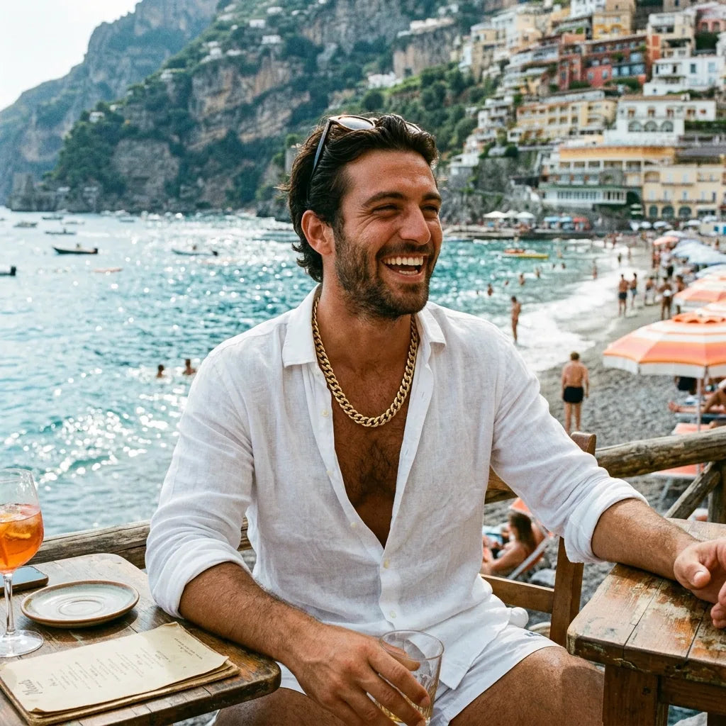 Beach club Positano gold Cuban