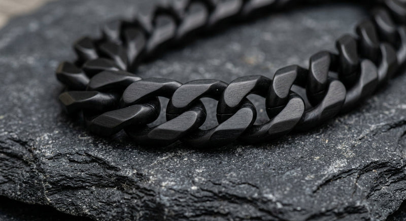 Black Chain Necklace for Men Materials and Finish Guide
