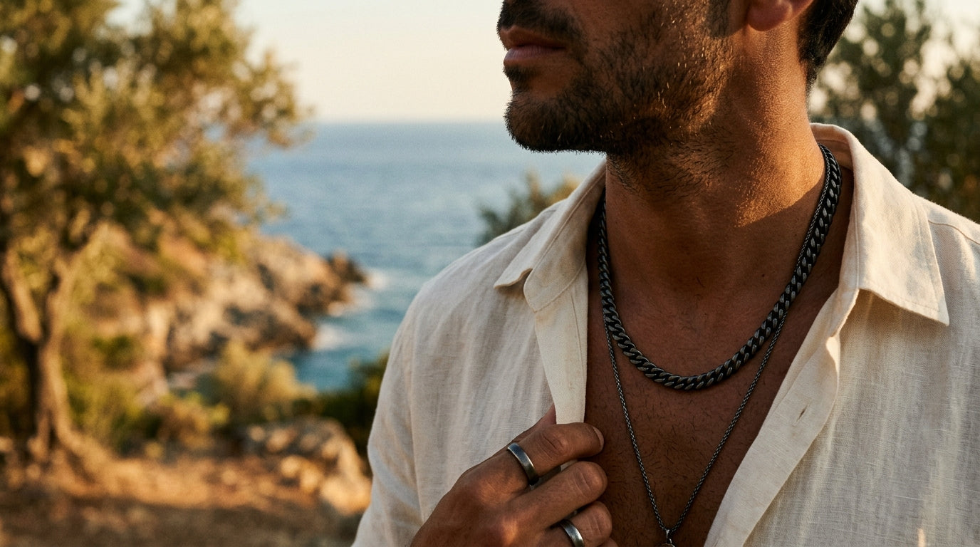 Men's Black Chains