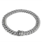 Cuban Link Chain with Pave Clasp view 3