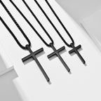 Minimalist Cross Pendant Necklace view 5