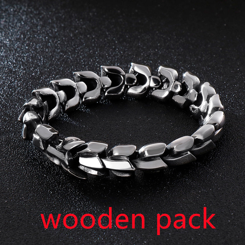 Titanium Steel Keel Link Bracelet view 11