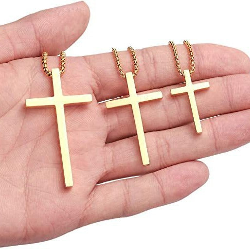 Minimalist Cross Pendant Necklace view 7
