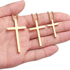 Minimalist Cross Pendant Necklace view 7