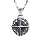 Compass Pendant Necklace view 3