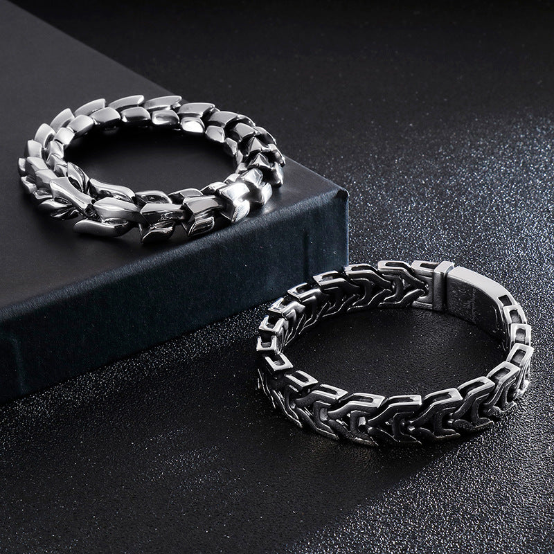 Titanium Steel Keel Link Bracelet view 18