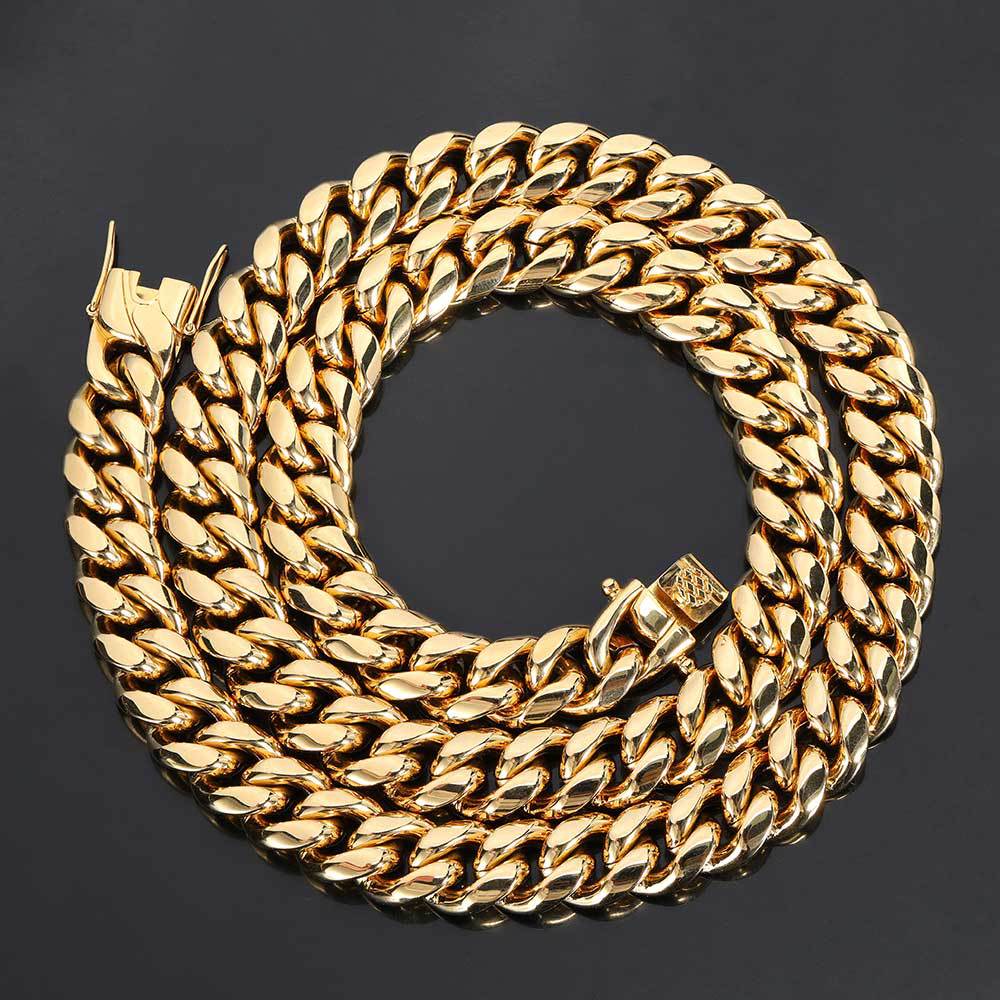 Cuban Link Chain Bracelet with Box Clasp view 11