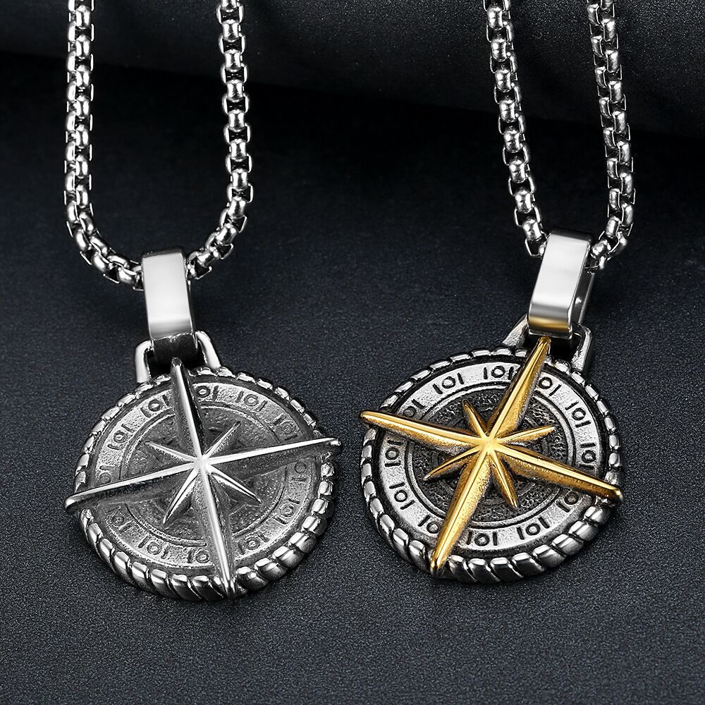 Compass Pendant Necklace view 5