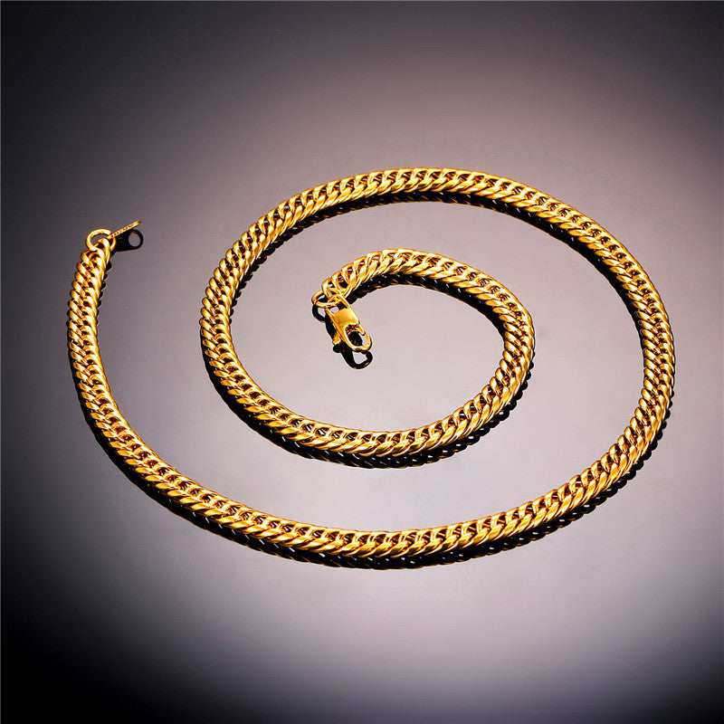 Franco Link Chain Necklace view 3
