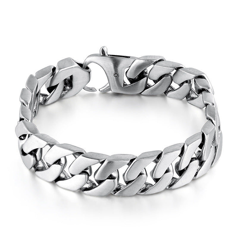 Polished Curb Link Bracelet view 2