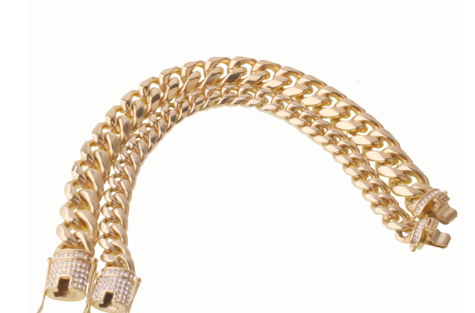 Gold-Tone Cuban Link Chain view 7