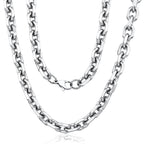 Polished Cable Link Chain Necklace
