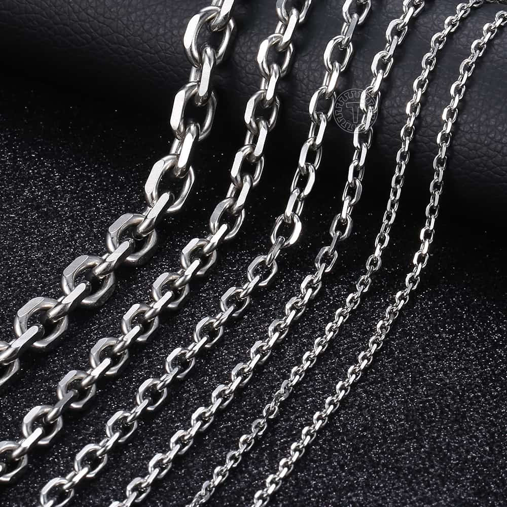 Polished Cable Link Chain Necklace view 4