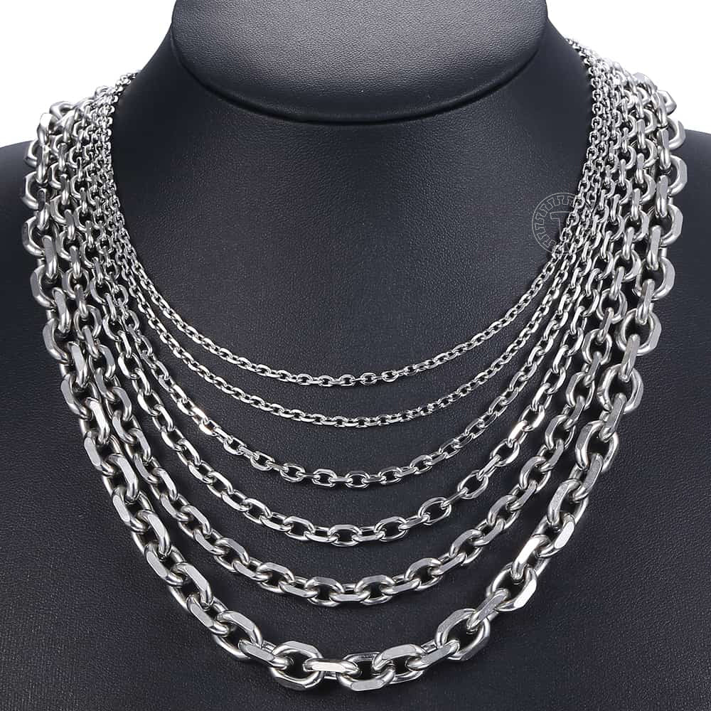 Polished Cable Link Chain Necklace view 5