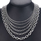 Polished Cable Link Chain Necklace view 2