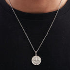 Navigational Compass Pendant Necklace view 6