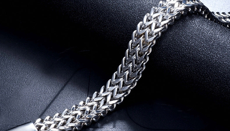 Double Wheat Link Bracelet view 2
