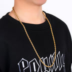 Rope Chain Necklace in Stainless Steel view 5