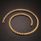 Titanium Steel Wheat Chain Necklace view 6