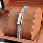Wheat Link Bracelet with Magnetic Clasp view 2