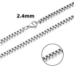 Stainless Steel Box Chain Necklace view 16