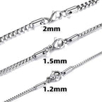 Stainless Steel Box Chain Necklace view 13