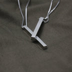 Titanium Steel Box Chain with Bar Pendant view 4