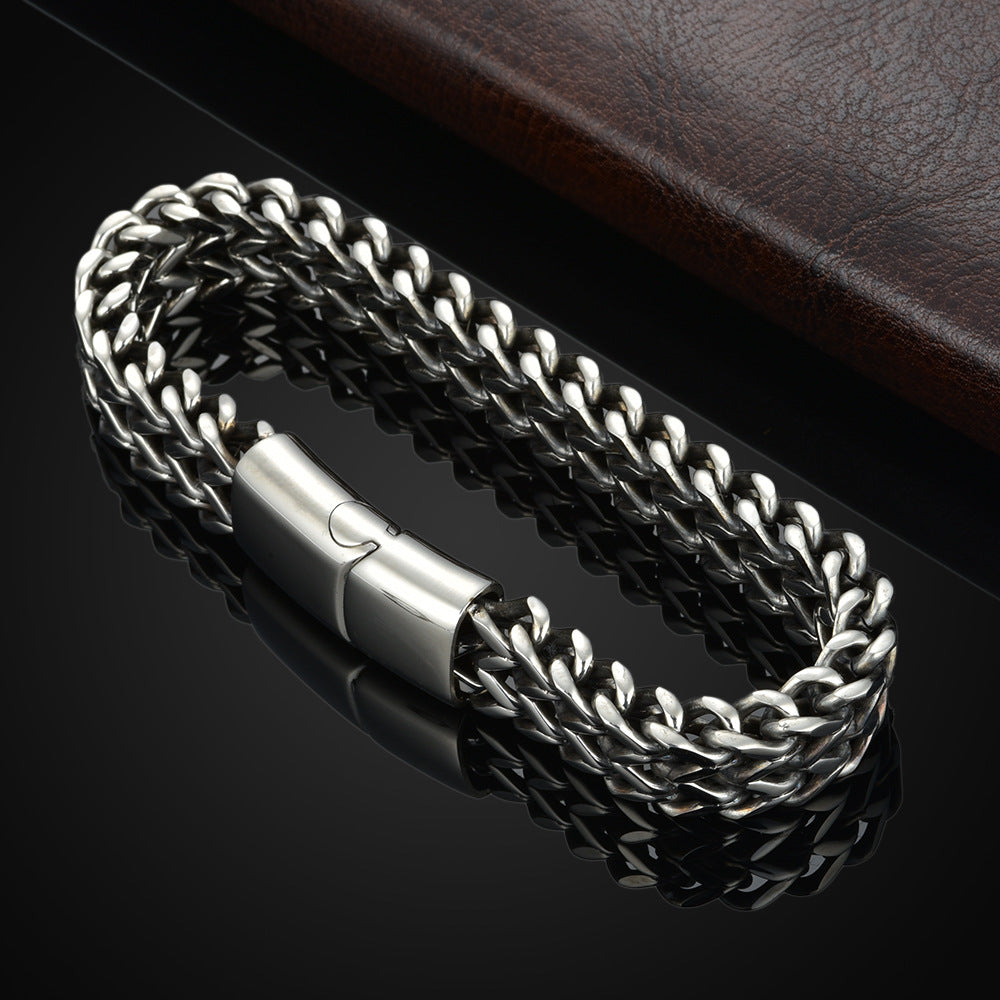 Double Wheat Link Bracelet