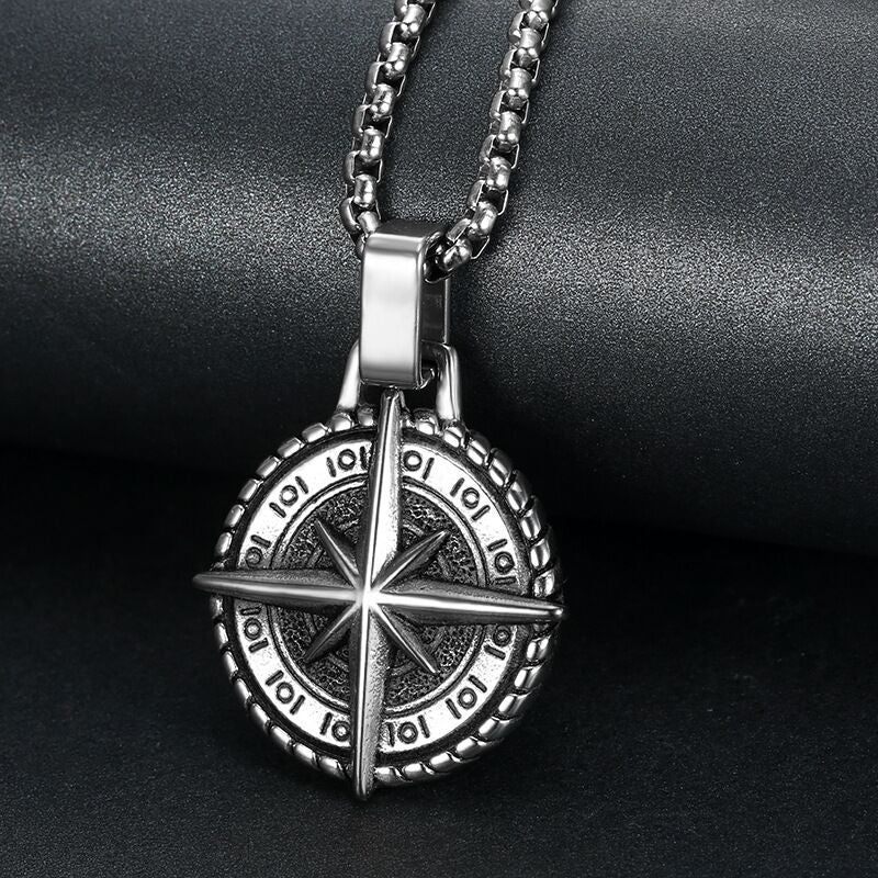 Compass Pendant Necklace view 4