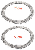 Cuban Link Chain with Pave Clasp view 19