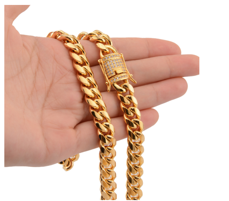 Gold-Tone Cuban Link Chain view 10