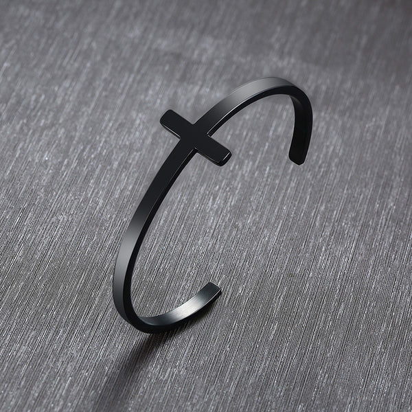 Cross Motif Cuff Bracelet view 6