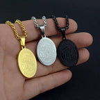 Oval Medallion Pendant Necklace