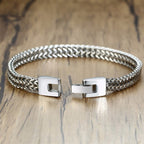 Wheat Link Bracelet in Stainless Steel