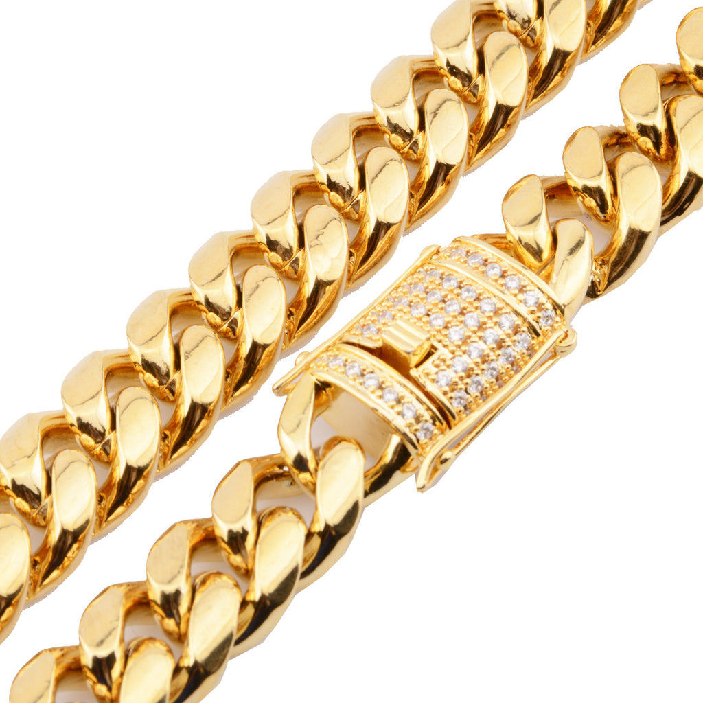 Gold-Tone Cuban Link Chain view 6