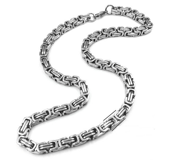 Byzantine Chain in Stainless Steel view 3
