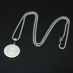 Saint Benedict Medallion Box Chain Necklace view 3