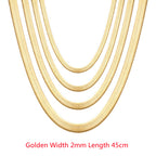 Flat Snake Chain Necklace view 32