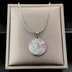Archangel Medallion Snake Chain Necklace view 4