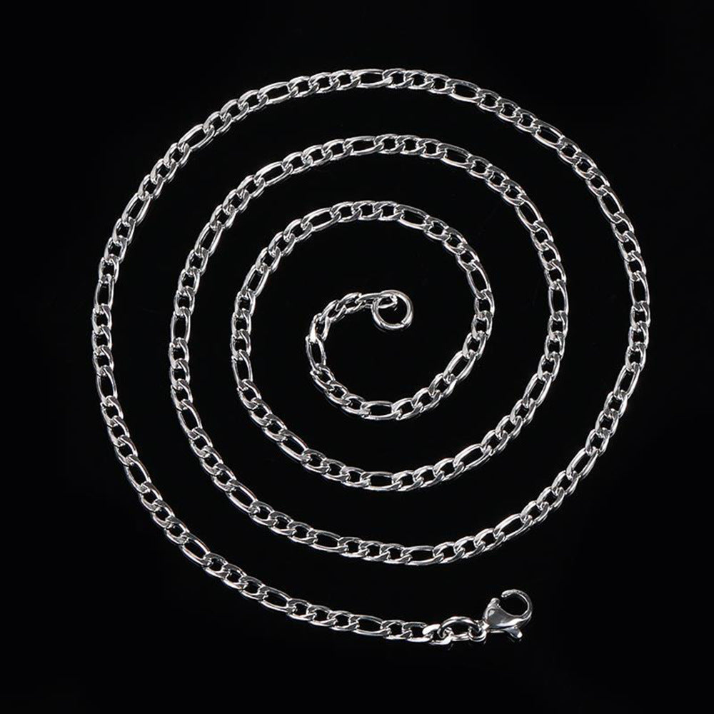 Figaro Chain in Stainless Steel view 3