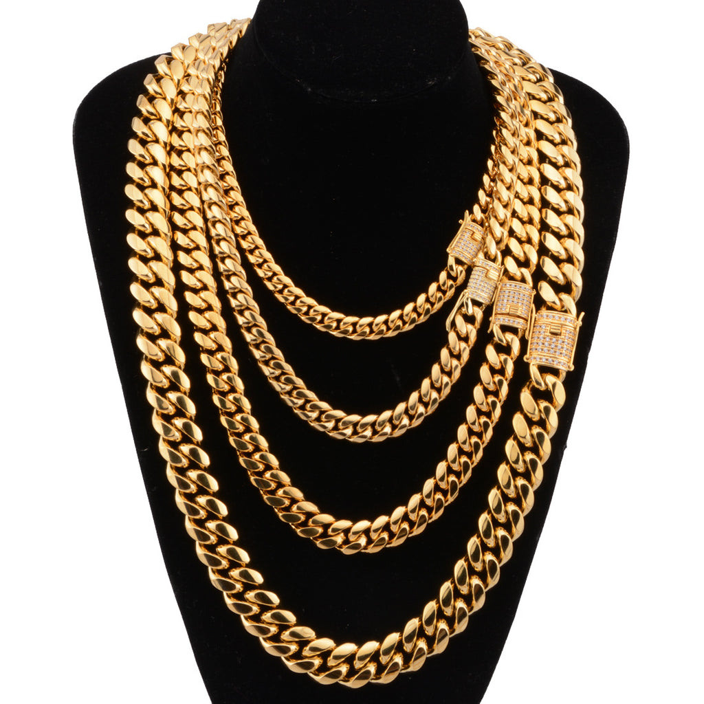 Gold-Tone Cuban Link Chain