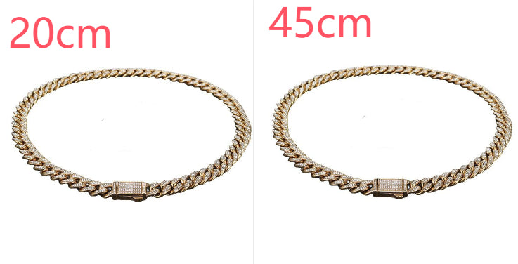Cuban Link Chain with Pave Clasp view 29