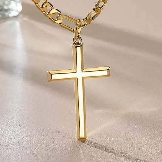 Slim Cross Pendant Necklace view 6